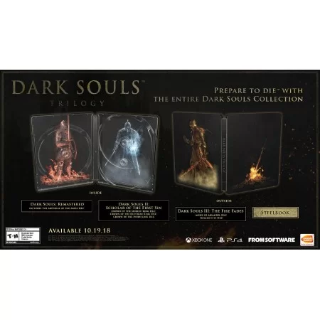 خرید بازی Dark Souls Trilogy نسخه استیل بوک برای PS4