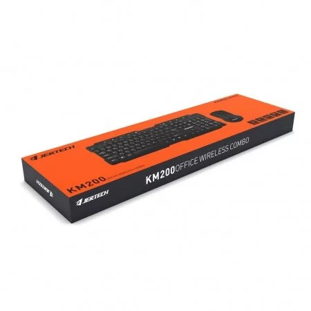 خرید ماوس و کیبورد گیمینگ - Jertech office KM200 Wireless Mouse and Keyboard Set
