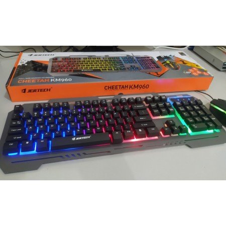 خرید ماوس و کیبورد گیمینگ - Jertech Cheetah KM960 Gaming Mouse and Keyboard Set