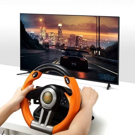 خرید فرمان بازی - PXN V3ii Racing Wheel - Black/Orange
