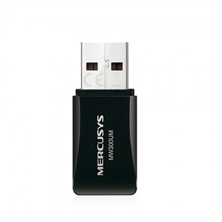 خرید دانگل وای فای - Mercusys MW300UM N300 Wireless Mini USB Adapter