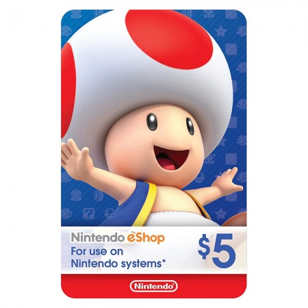 خرید گیفت کارت - Nintendo eShope 5$ Gift Card - USD