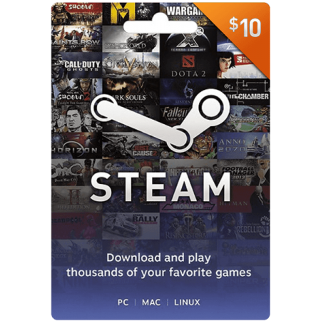 خرید گیفت کارت - Steam 10$ Gift Card - USD