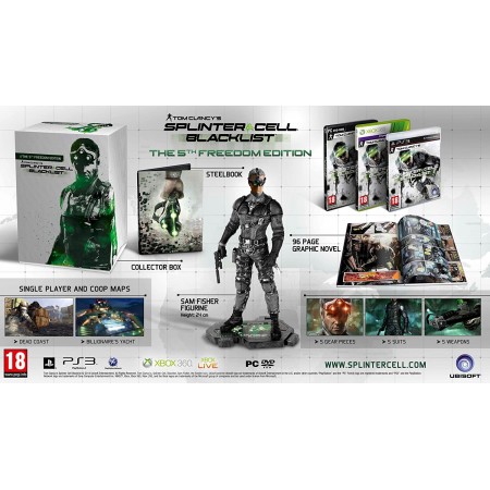 خرید پک کالکتور - Tom Clancys Splinter Cell Blacklist 5th Freedom Edition - PS3