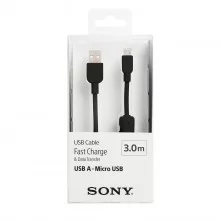 Sony CP-AB300 3M Micro USB Charging and Transfer Cable - Black
