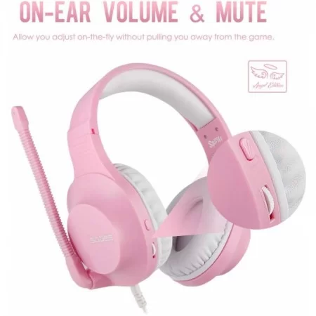 خرید هدست گیمینگ - Sades Spirits SA-721 Gaming Headset - Pink
