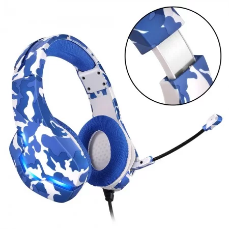 خرید هدست گیمینگ - J10 Gaming Headset - Blue Camouflage