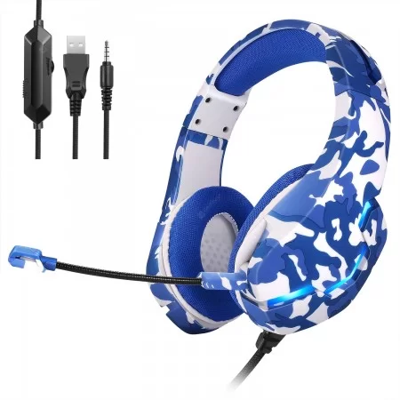 خرید هدست گیمینگ - J10 Gaming Headset - Blue Camouflage