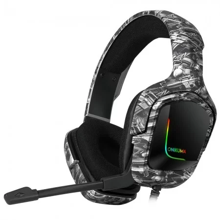 خرید هدست گیمینگ - Onikuma K20 Gaming Headset - Grey Camouflage
