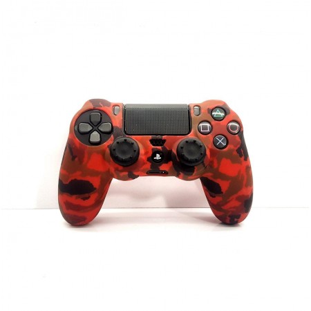 Dualshock 4 Cover - Red Camouflag- PS4