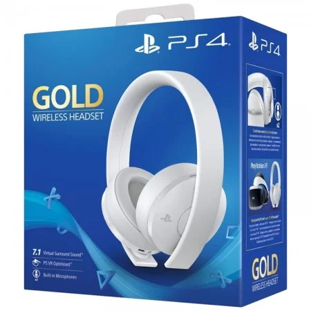 خرید هدست گیمینگ - Sony PlayStation Gold Wireless Headset - White