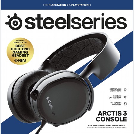 خرید هدست گیمینگ - SteelSeries Arctis 3 Console Gaming Headset - Black