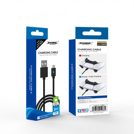 خرید کابل - Dobe 3M Type-C USB Charging Cable TY-0803