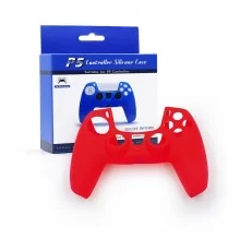 PS5 DualSense Controller Silicone Case - Simple Red