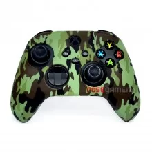 Xbox Controller - New Series - Silicone Case - M03 - Green Camouflag