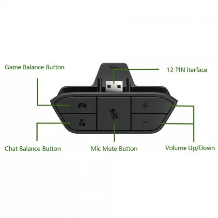 خرید هدست گیمینگ - Microsoft Xbox One Stereo Headset - Black