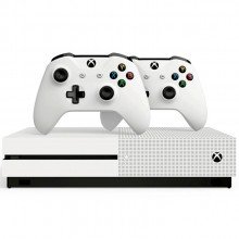 Microsoft Xbox One S - 1TB - Two Controllers - With Game