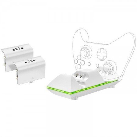 SPARKFOX XBOX ONE Dual Controller Charger & Battery Pack White